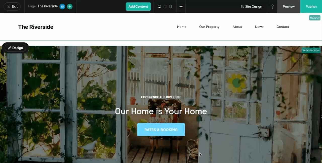 demo of Articulation sitebuilder