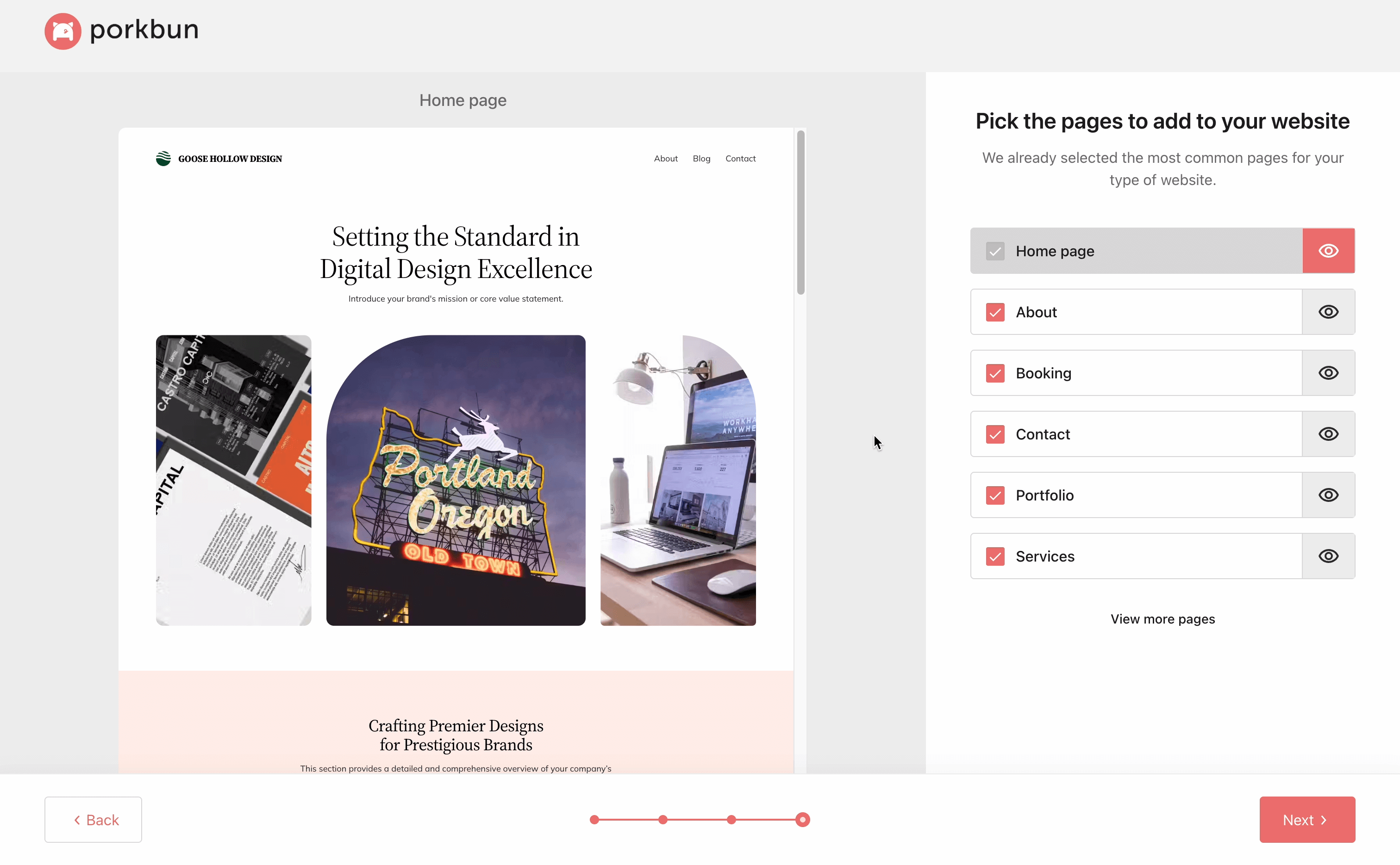 demo of Cloud WordPress with AI Sitebuilder